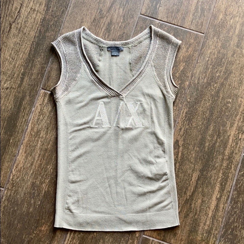 Armani Exchange A/X tank, grey & silver, XS